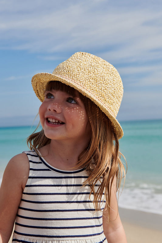 Next Baby Straw Bucket Hat