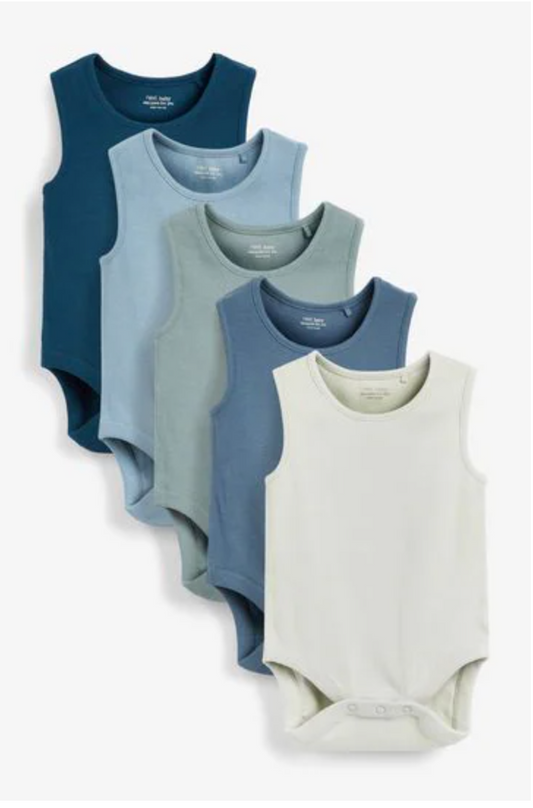 Next 5 Pack Ribbed Bodysuits
