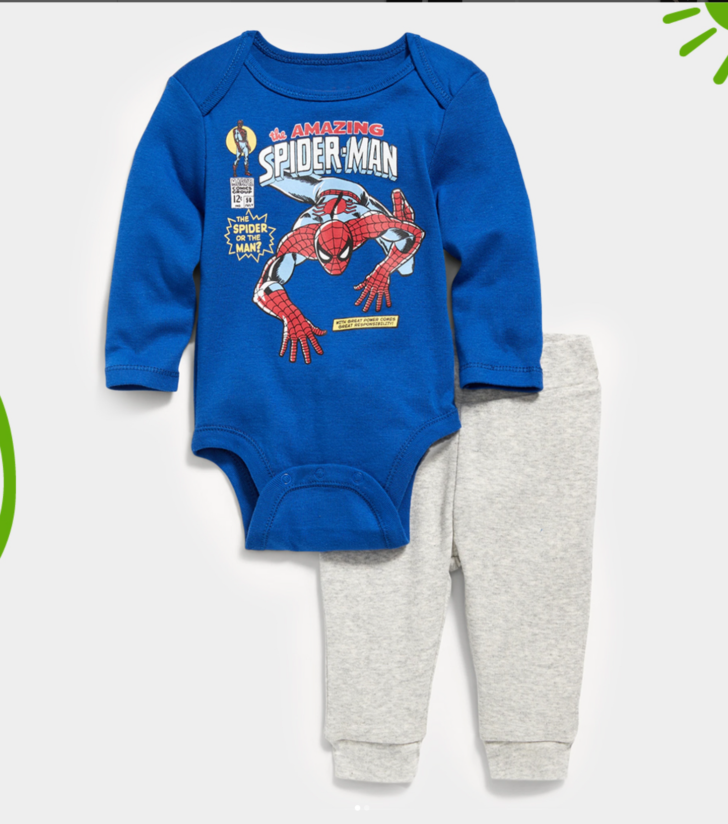 Old Navy Spiderman Bodysuit & Legging Set