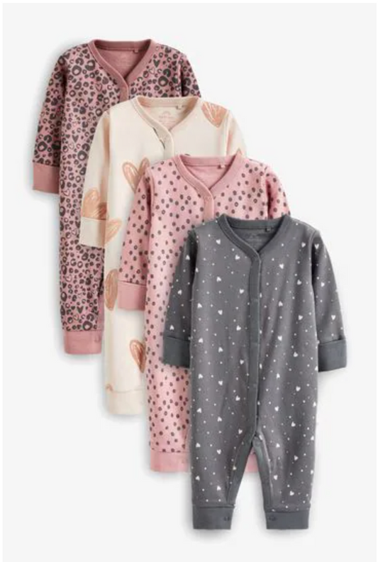 Next 4-Pack Footless Sleepsuits