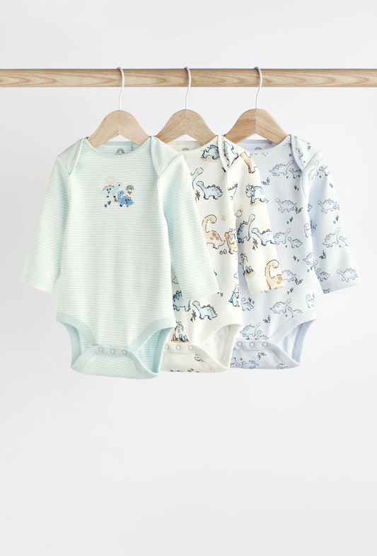 Next 3-Pack Long Sleeve Bodysuits