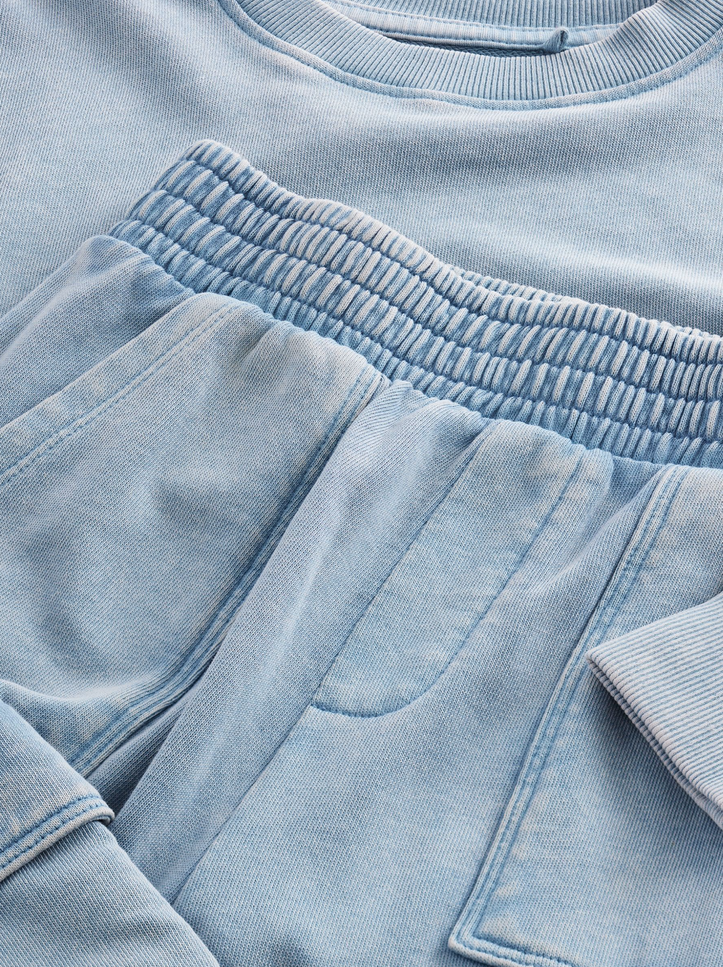 Next Soft Sweater & Wide Leg Cargo Jogger