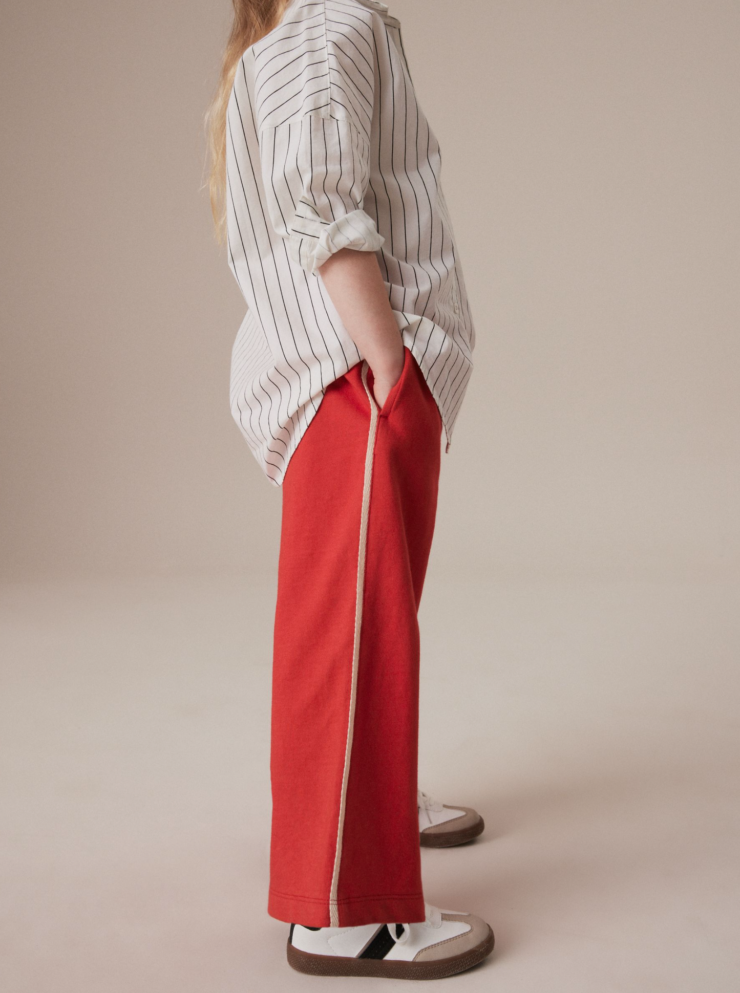 Next Striped Shirt & Wide Leg Joggers