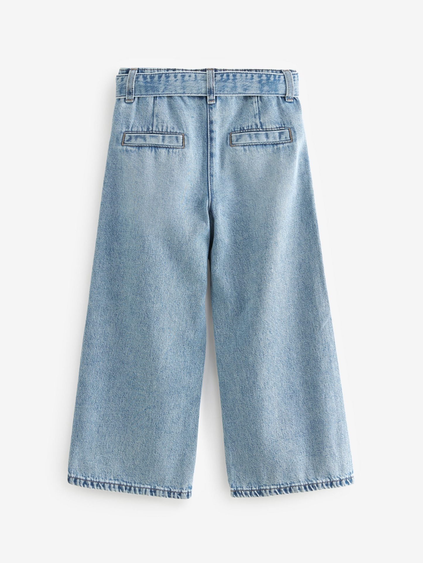 Next Wide Leg Washed Jeans with Belt
