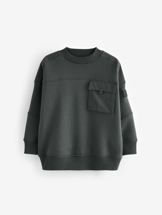 Next Utility Crew Neck Sweat Top