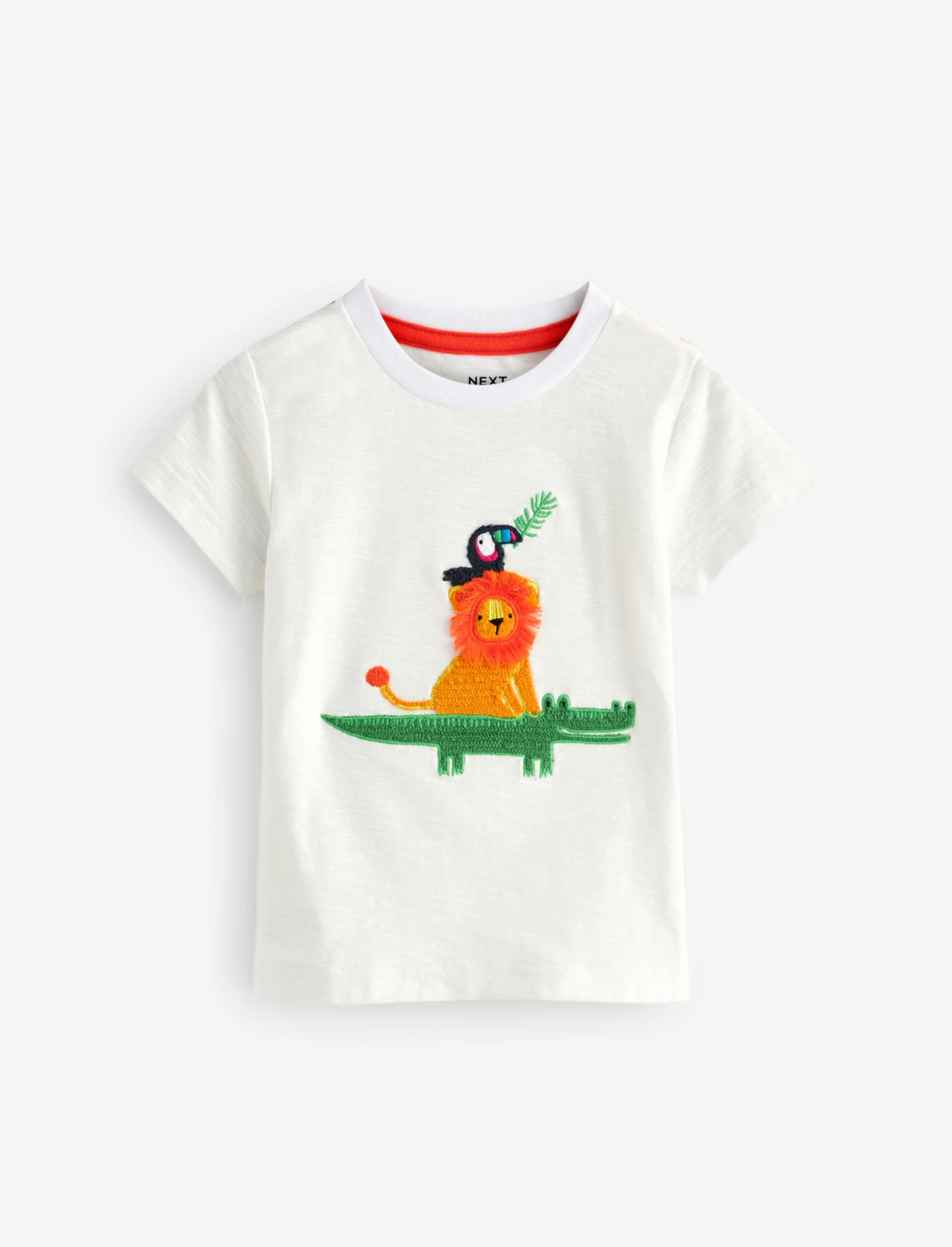 Applique Character Short Sleeve T-Shirt