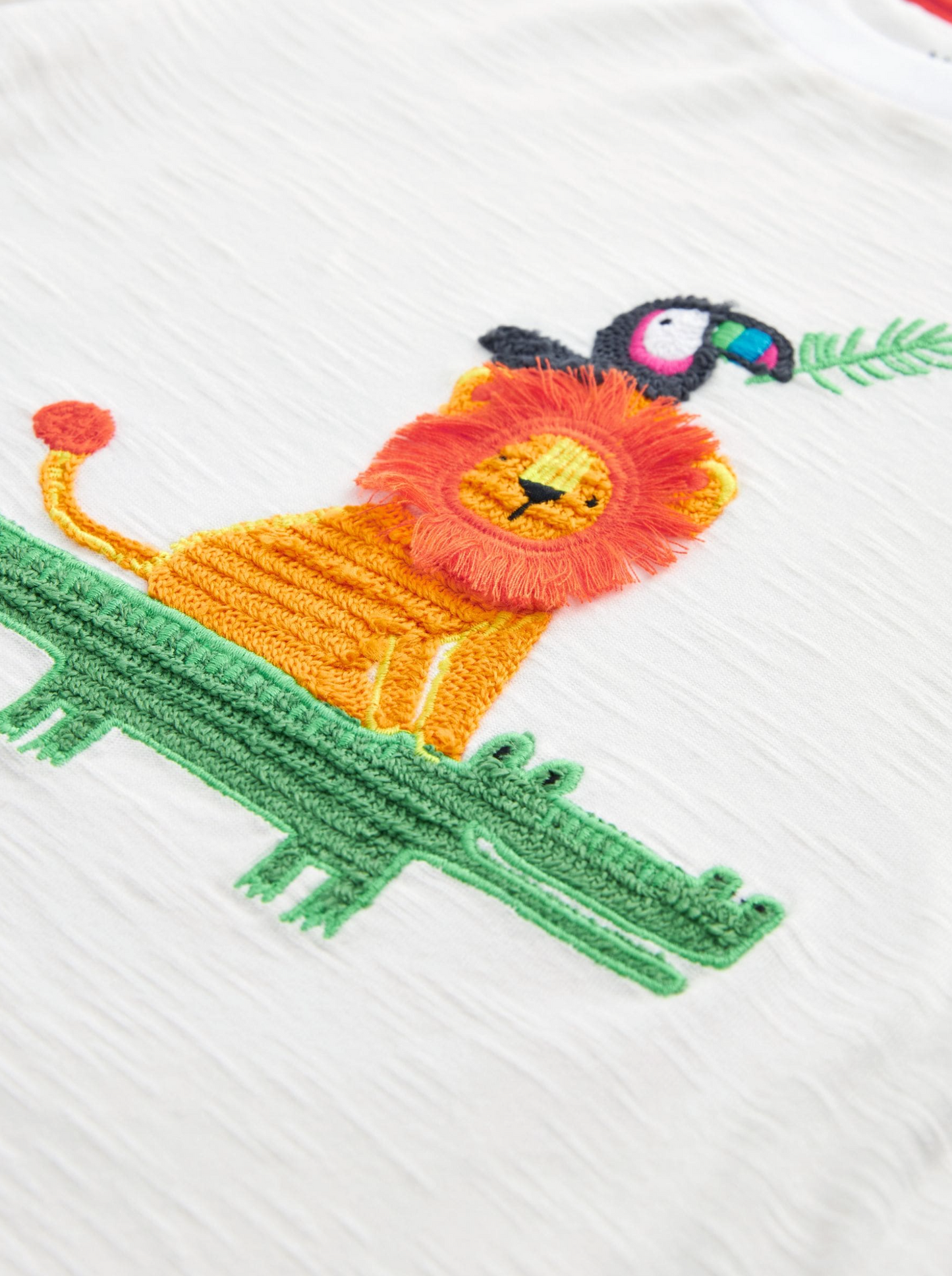 Applique Character Short Sleeve T-Shirt