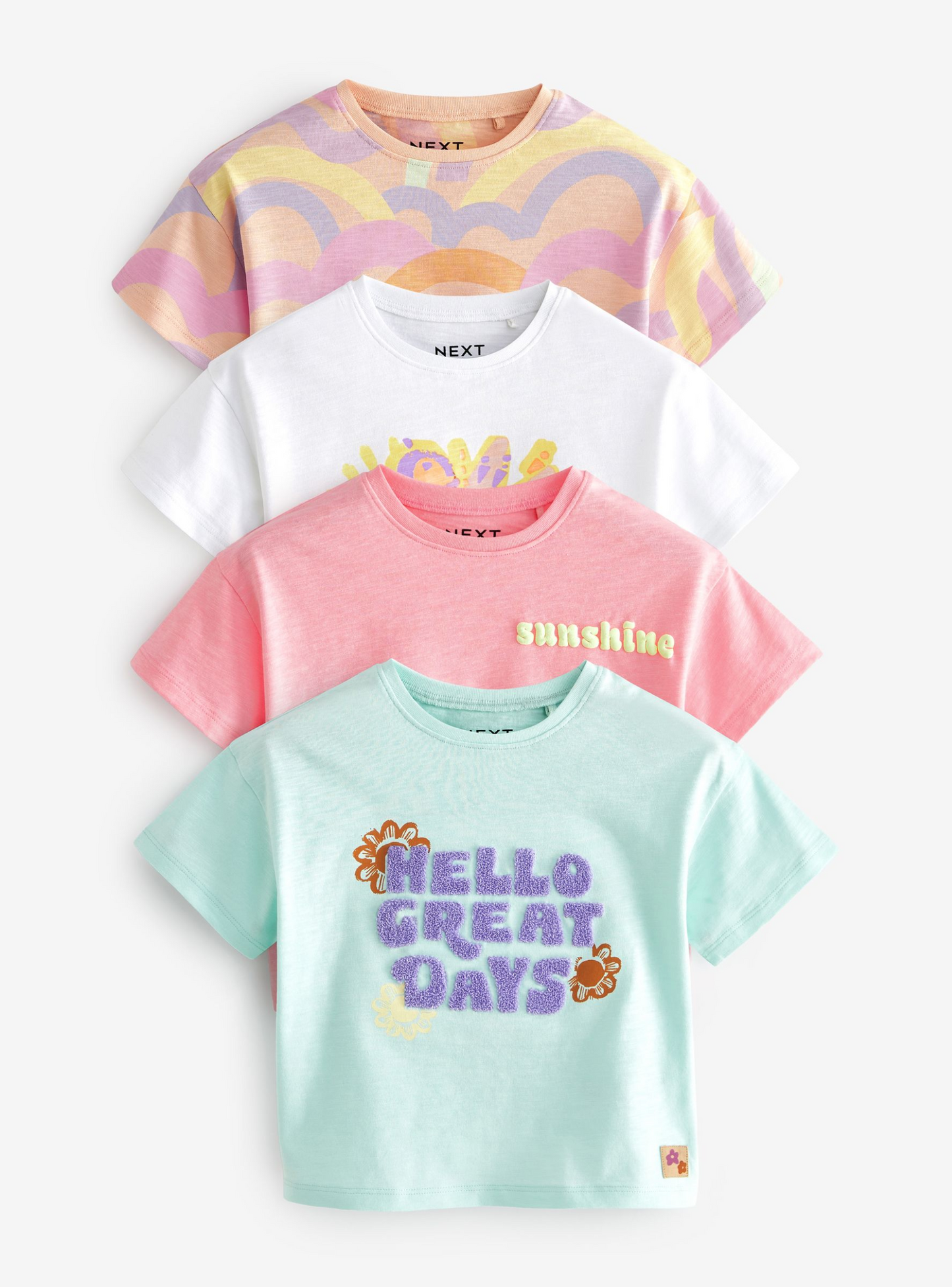 Pack of 4 T-Shirts & 3 Cotton Shorts Mix&Match Sets