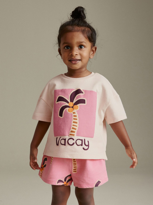 Next Graphic T-Shirt & Shorts Set