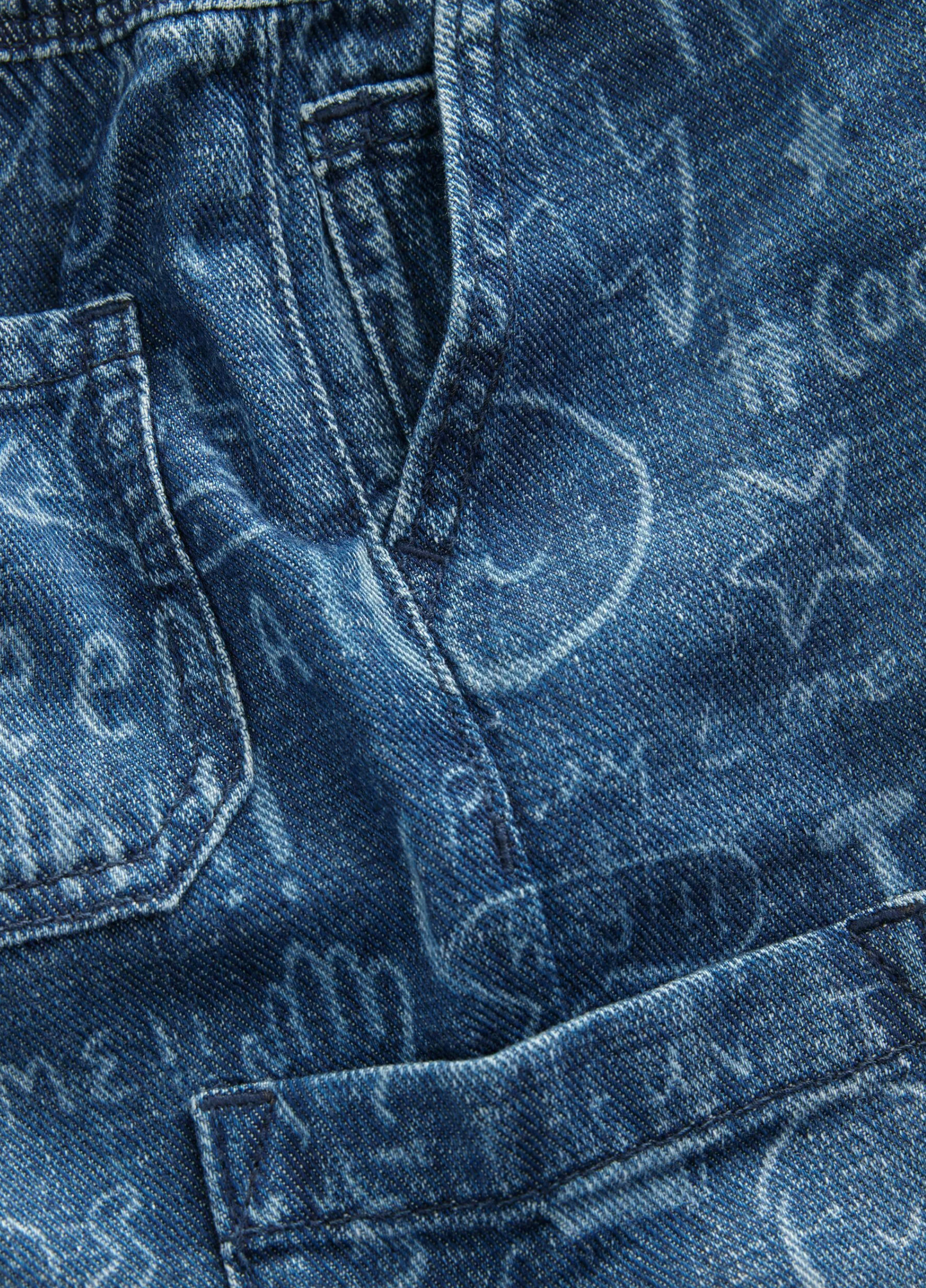 Next Soft Denim Pull On Joggers