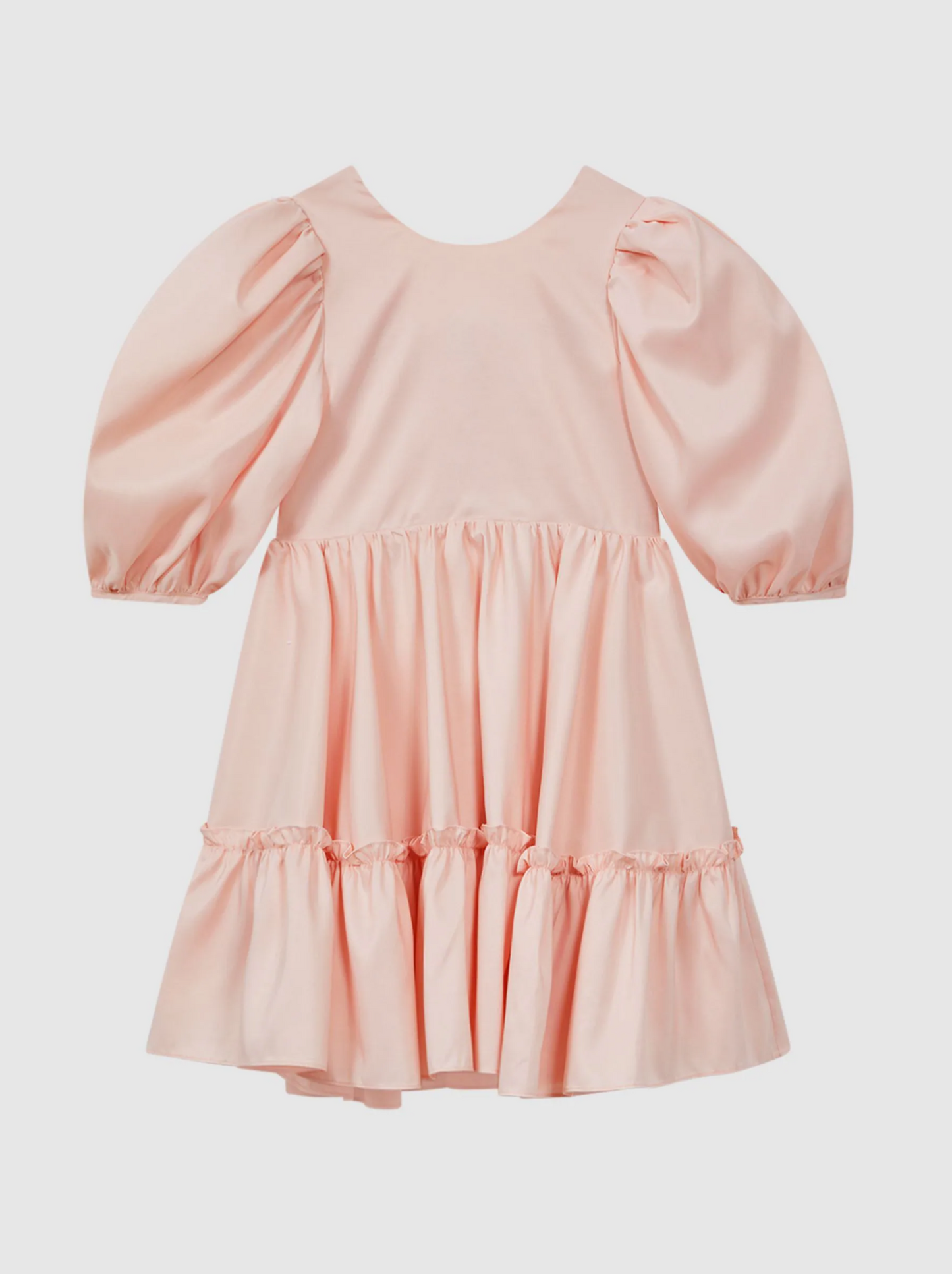 Reiss Puff Sleeve Ruffle Minin Dress