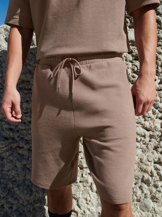 Next Textured Zip Pocket Shorts for Men