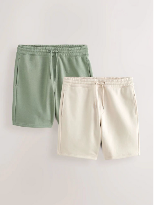 Next 2 Pack Fleece Lined Shorts for Men