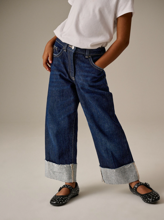 Next Turn Up Wide Leg Jeans