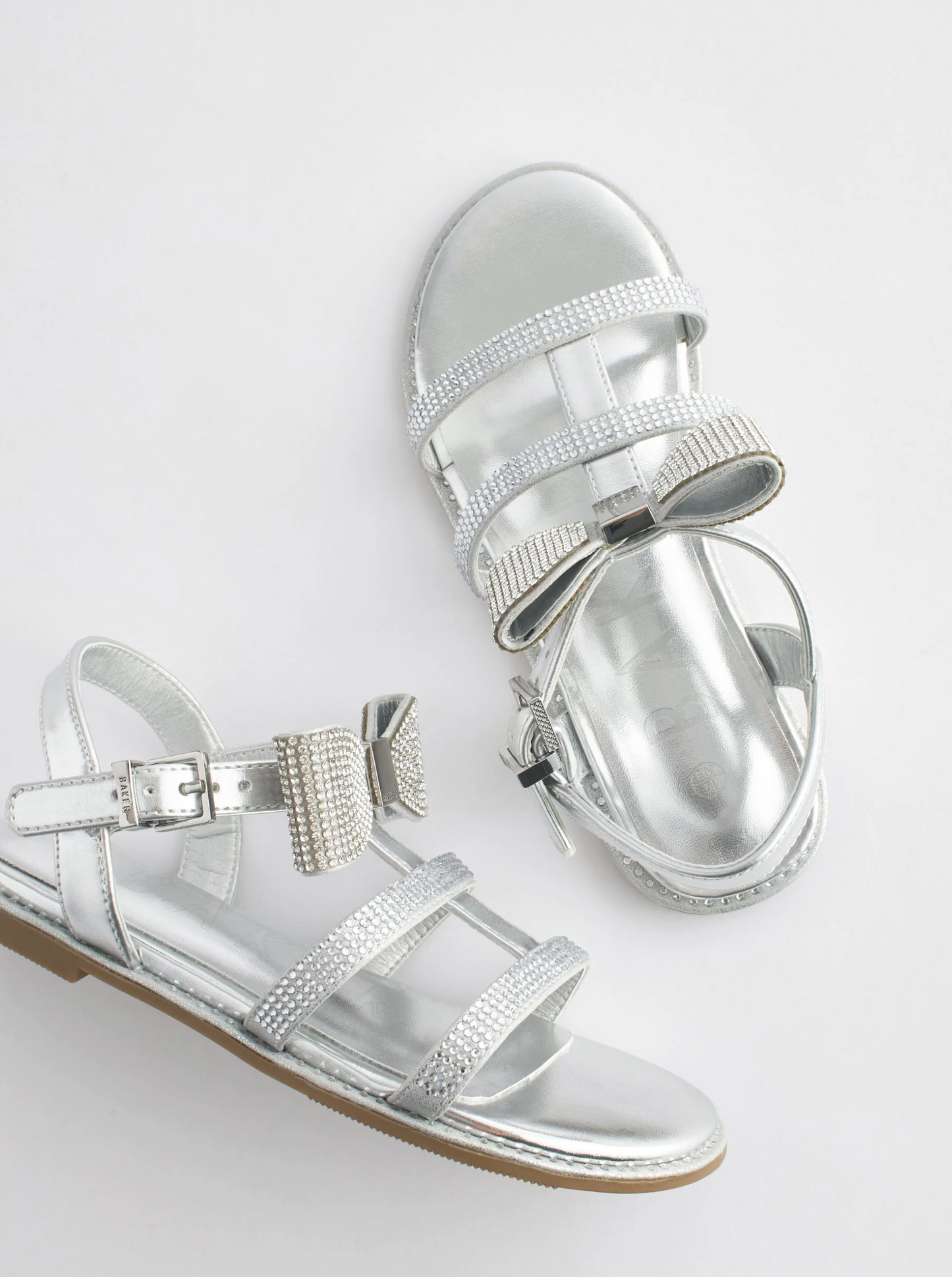 Ted Baker Silver Diamante Sandals