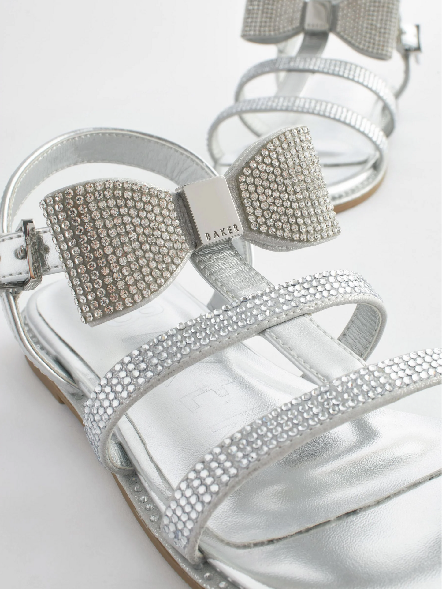 Ted Baker Silver Diamante Sandals