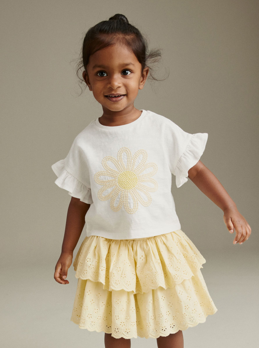 Next Ruffled T-Shirt & Skirt Set