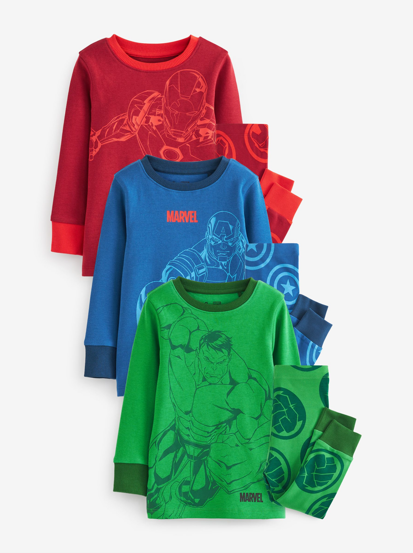 Next 3 Pack Marvel PJ Sets
