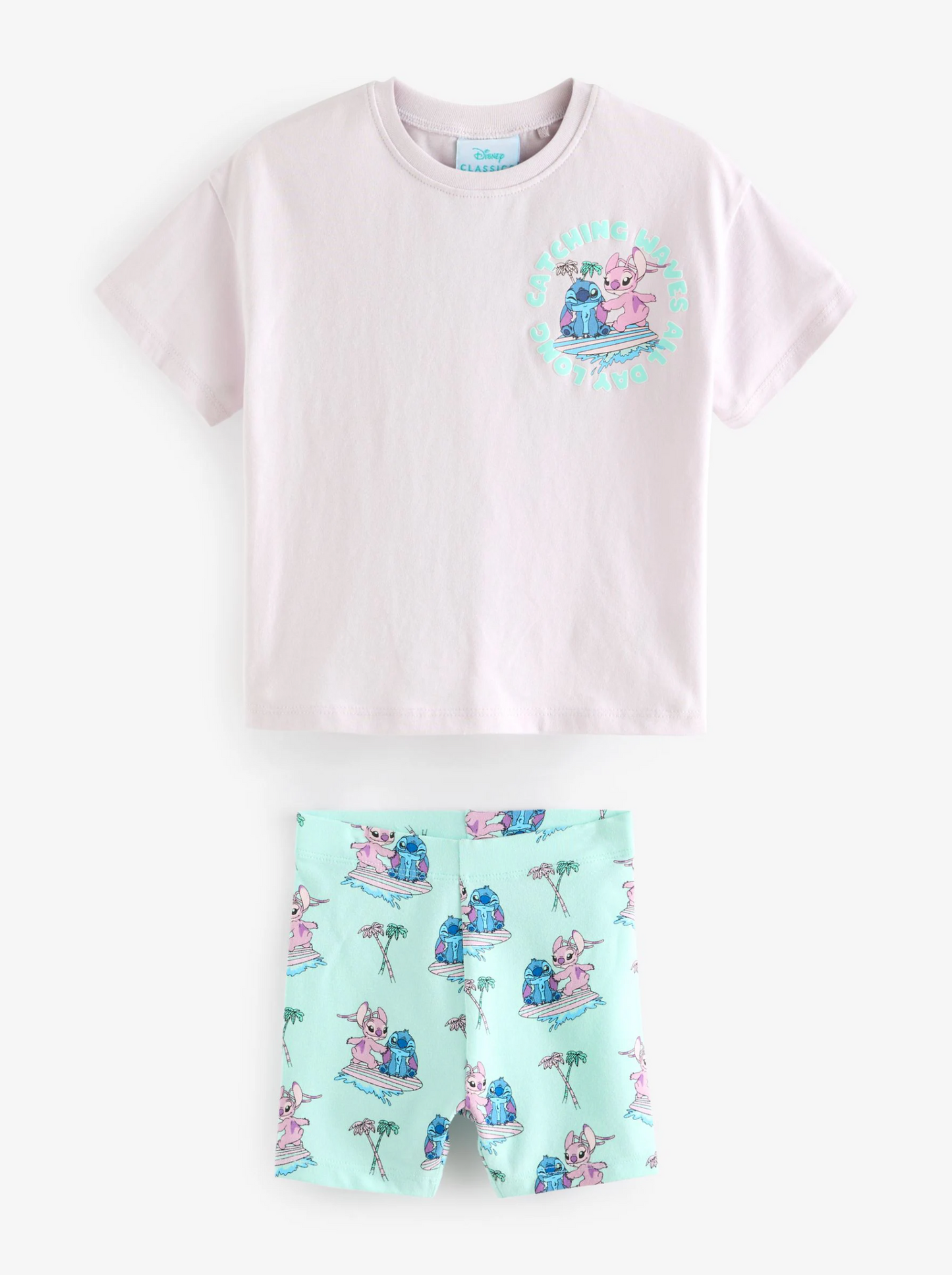 Next Lilo & Stitch T-Shirt & Cycling Shorts Set
