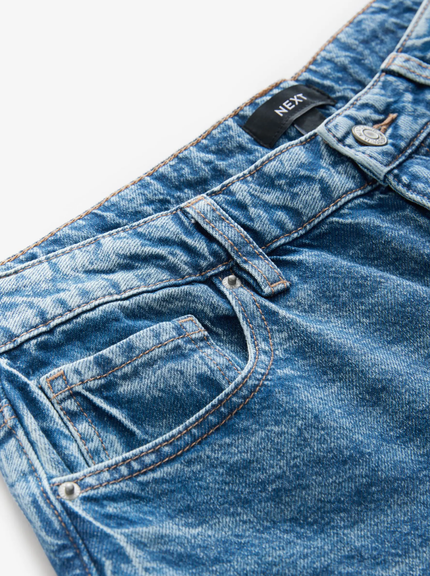 Next Embroidered Wide Leg Jeans
