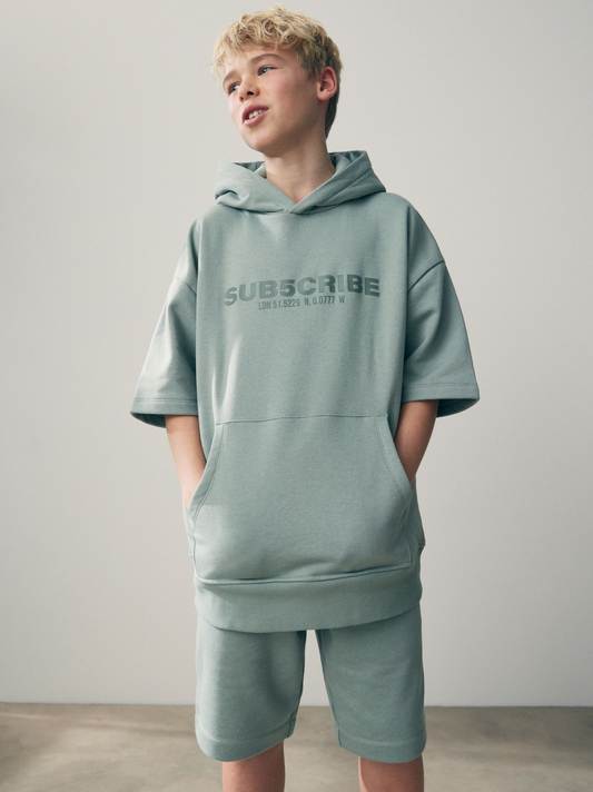 Next Short Sleeve Hoodie & Shorts Set