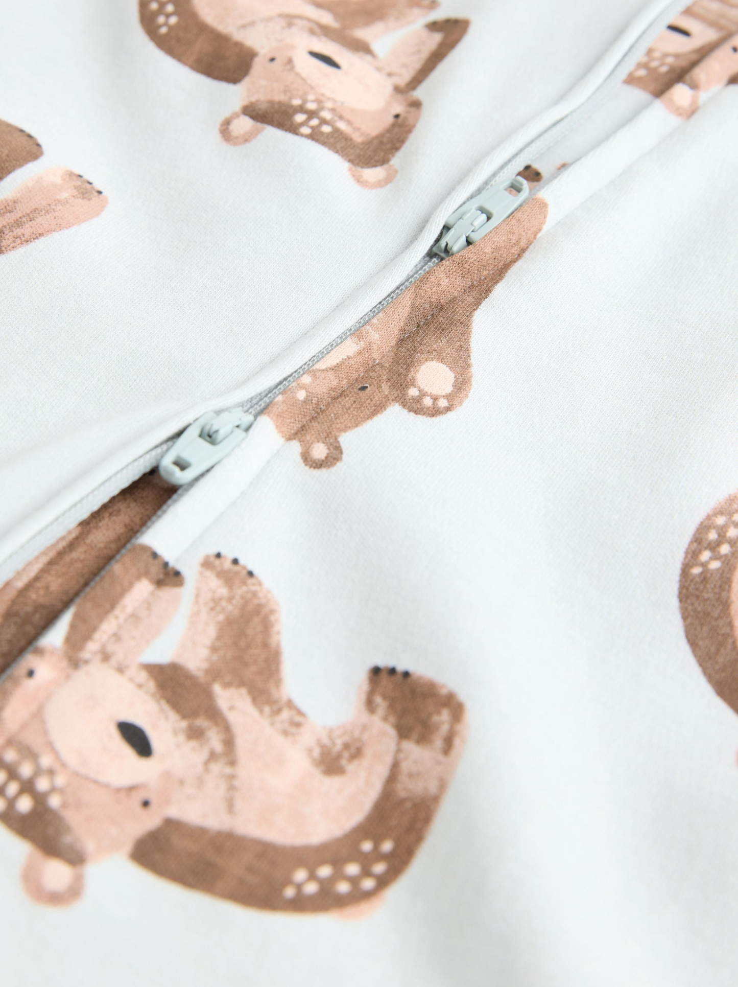 Next 3 Pack 2 Way Zip Cotton Sleepsuit
