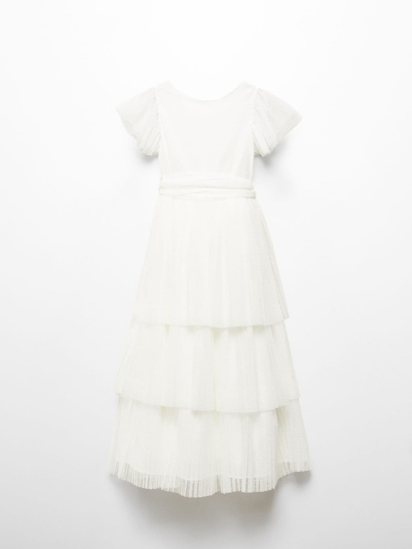 Mango Ruffled Tulle Dress