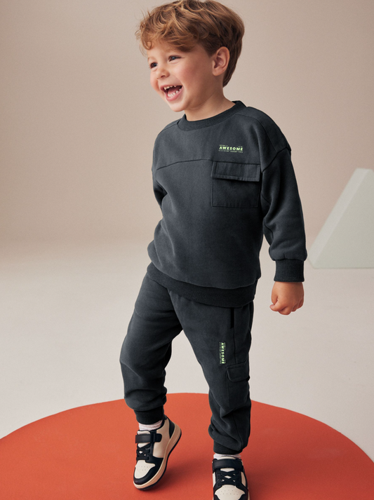 Next Utility Sweatshirt & Jogger Set