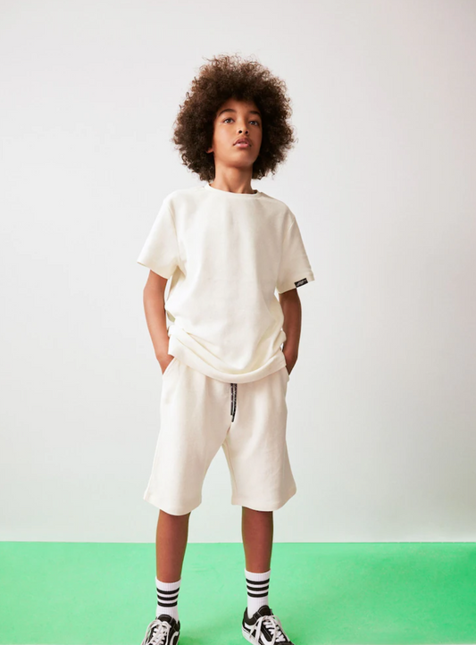 Next Offwhite Textured T-Shirt & Shorts Set
