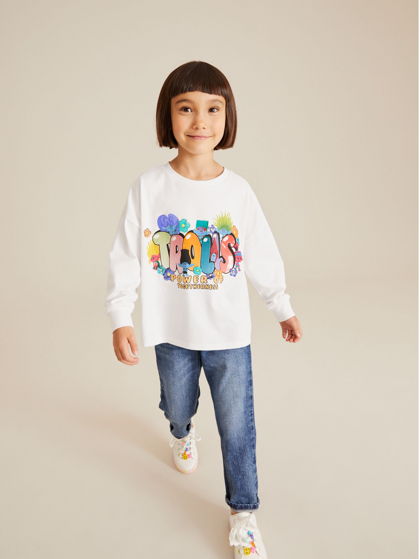 Next Long Sleeve Trolls Graphic T-Shirt
