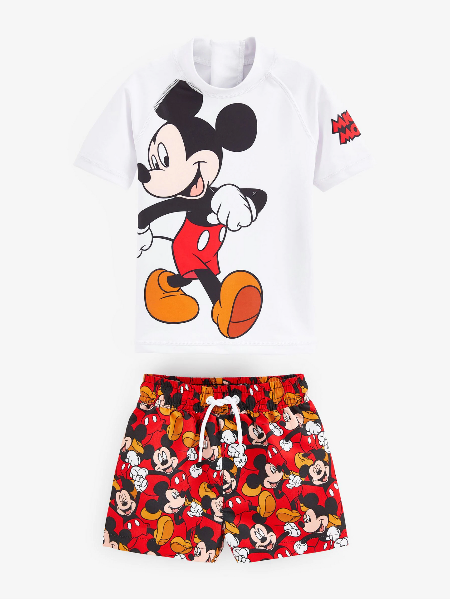 Next*Mickey 2 Piece Sunsafe Top & Shorts Swim Set