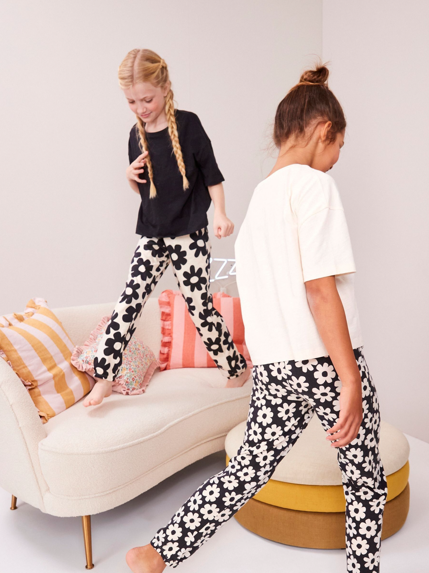 Next 2 Pack Short Sleeve T-Shirts & Floral Pants