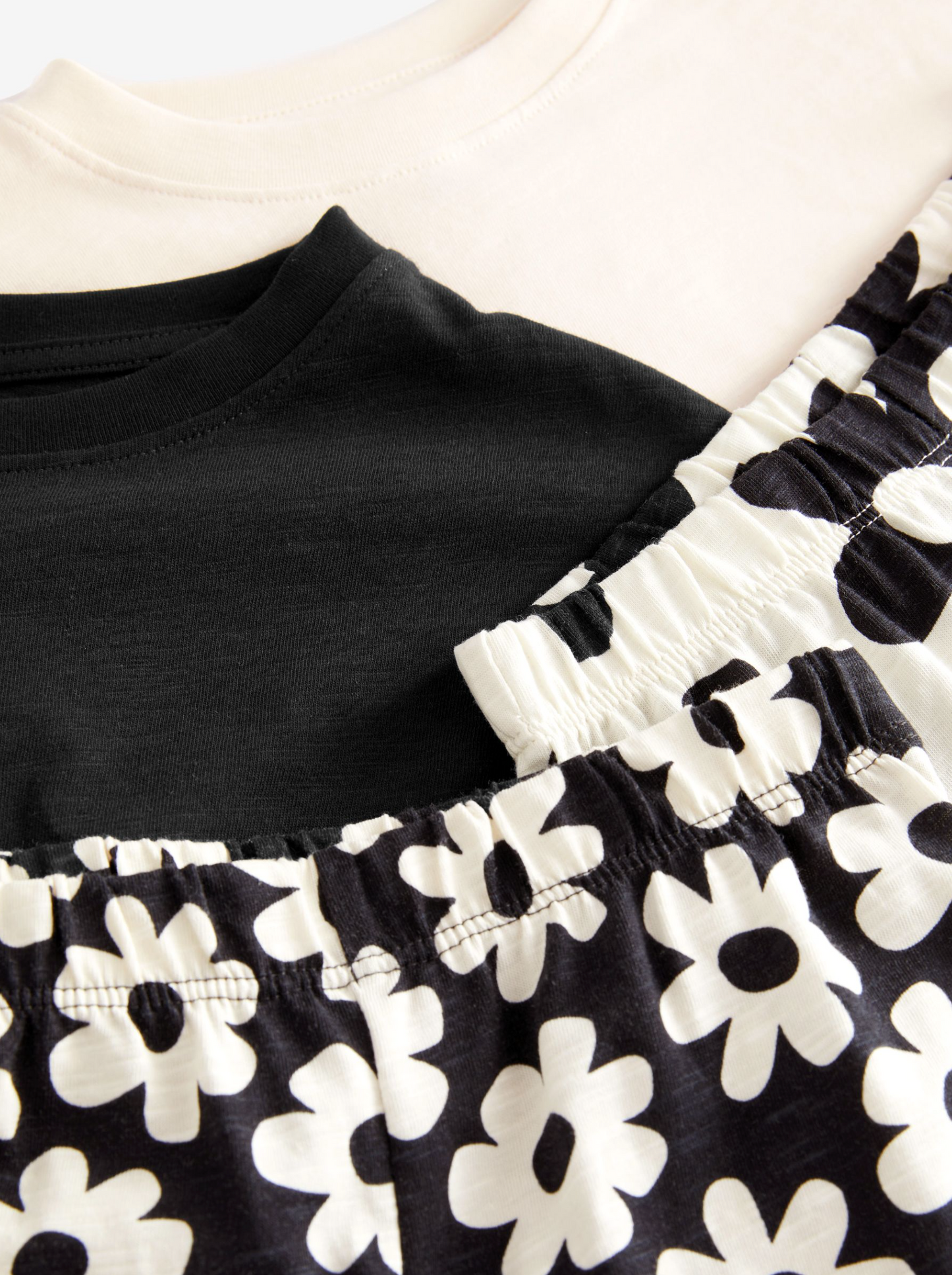 Next 2 Pack Short Sleeve T-Shirts & Floral Pants