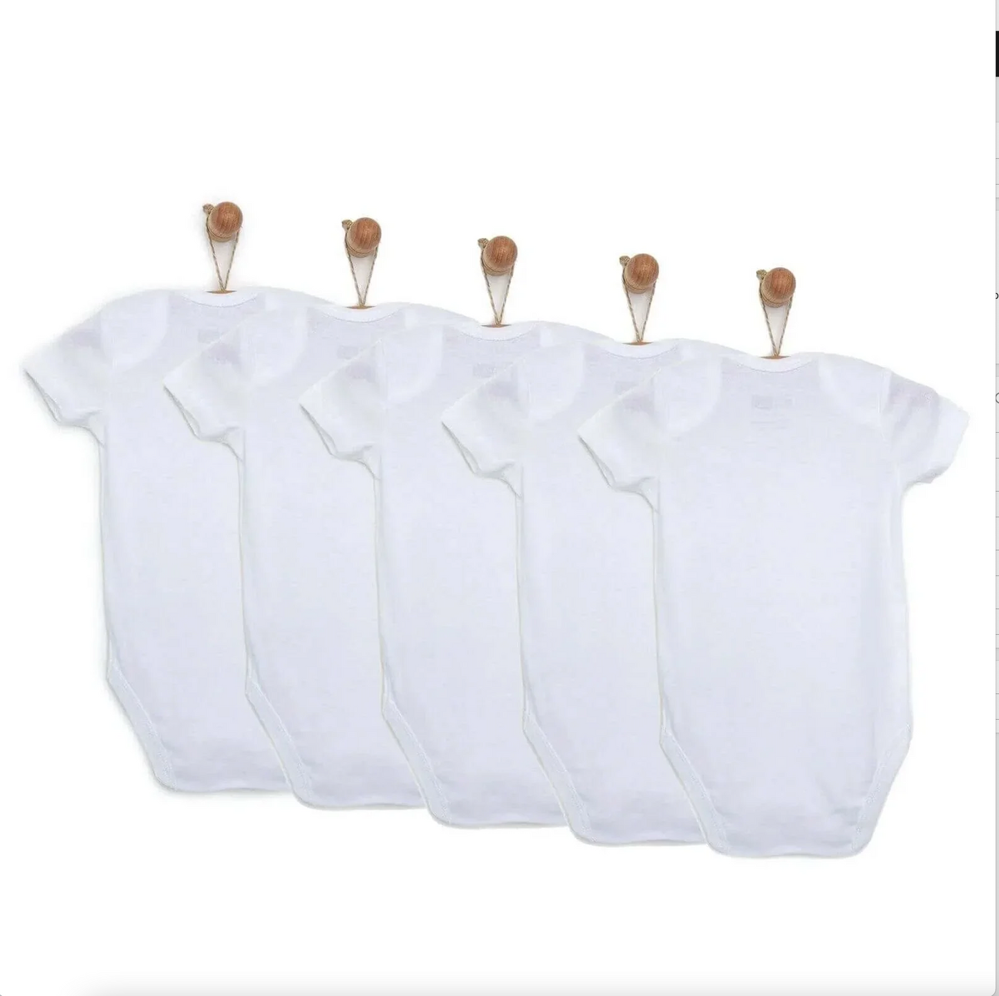 Hello Baby 5 Pack Half Sleeve Bodysuits
