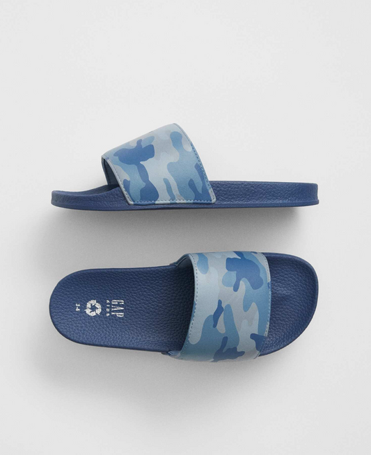 Gap Blue Camo Sliders