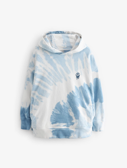 Next Blue Tie Dye Hoodie