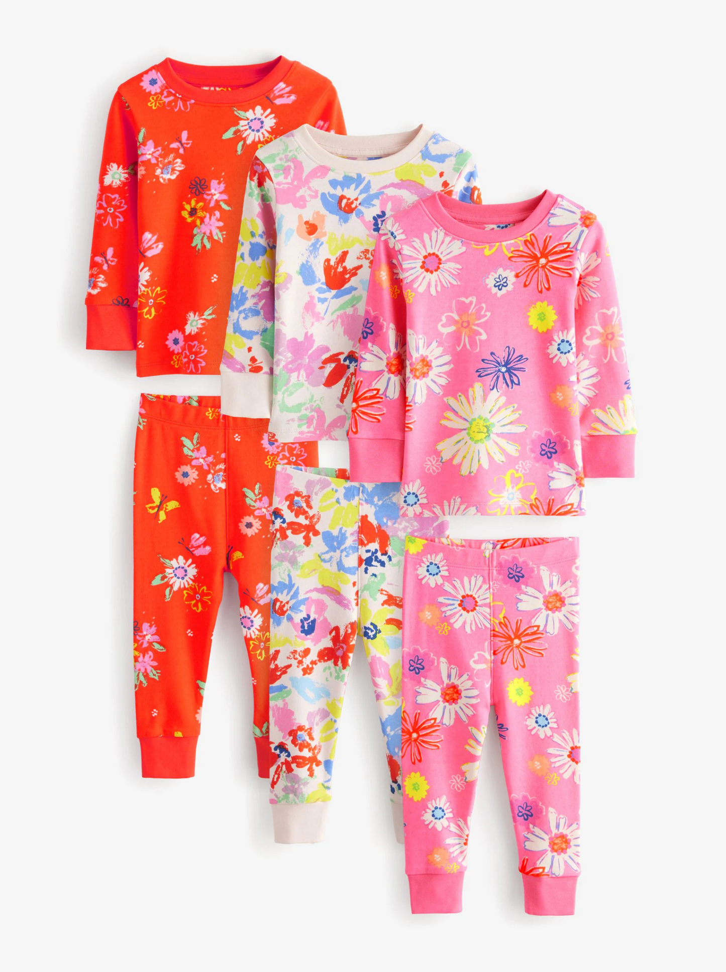 Next 3 Pack Snuggle PJ Sets