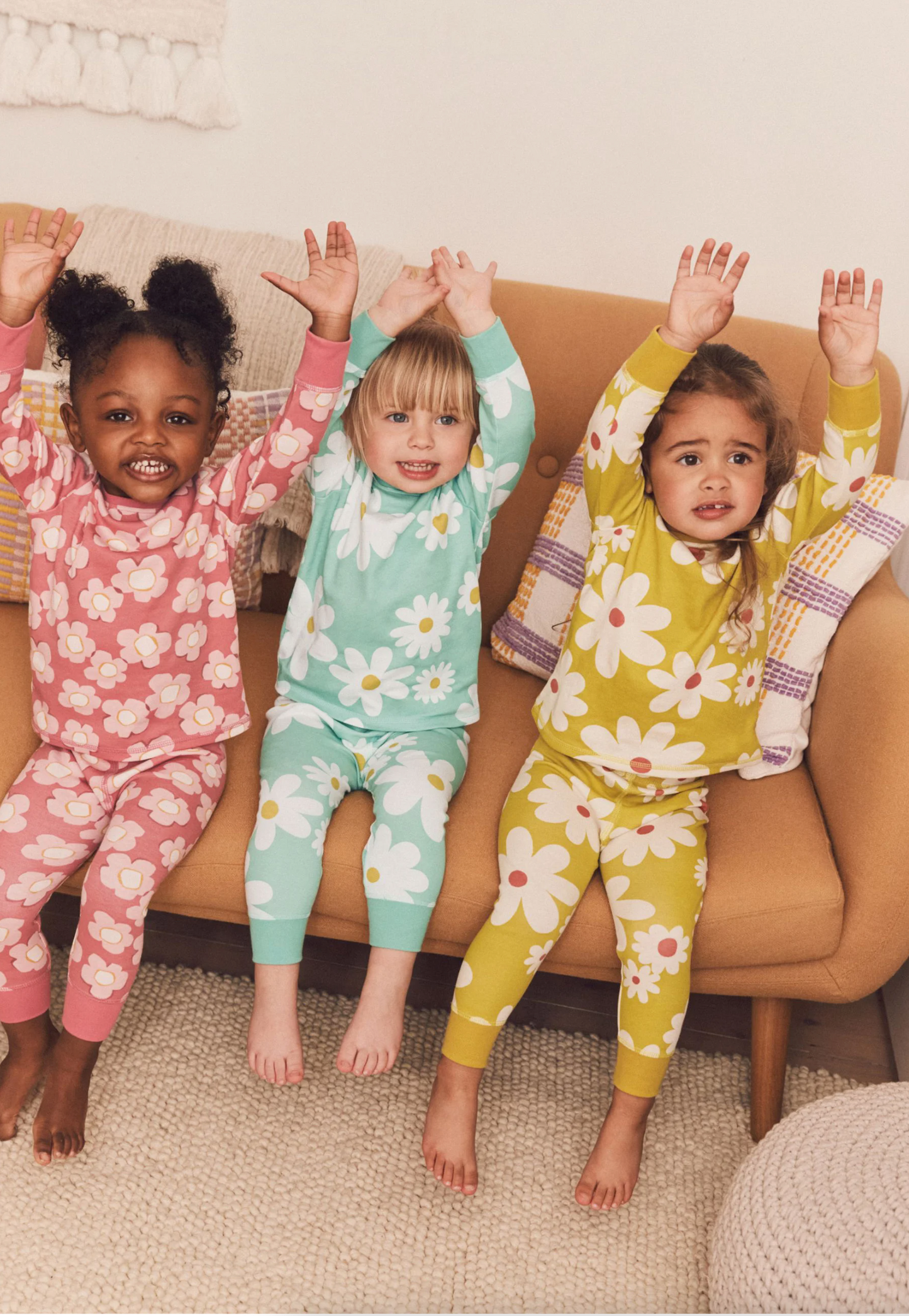 Next 3 Pack Floral Print Snuggle PJs