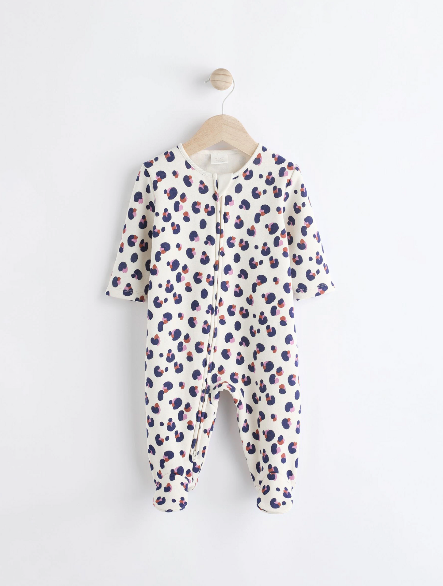 Next 2 Way Zip Fleece Lined Sleepsuit