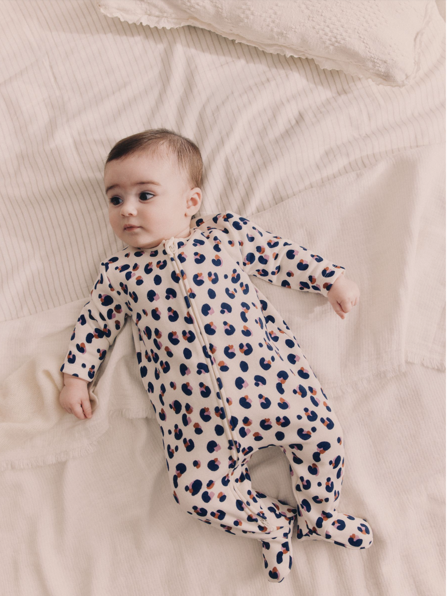 Next 2 Way Zip Fleece Lined Sleepsuit