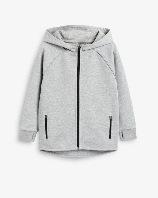 Next Grey Tech Zip Through Hoodie