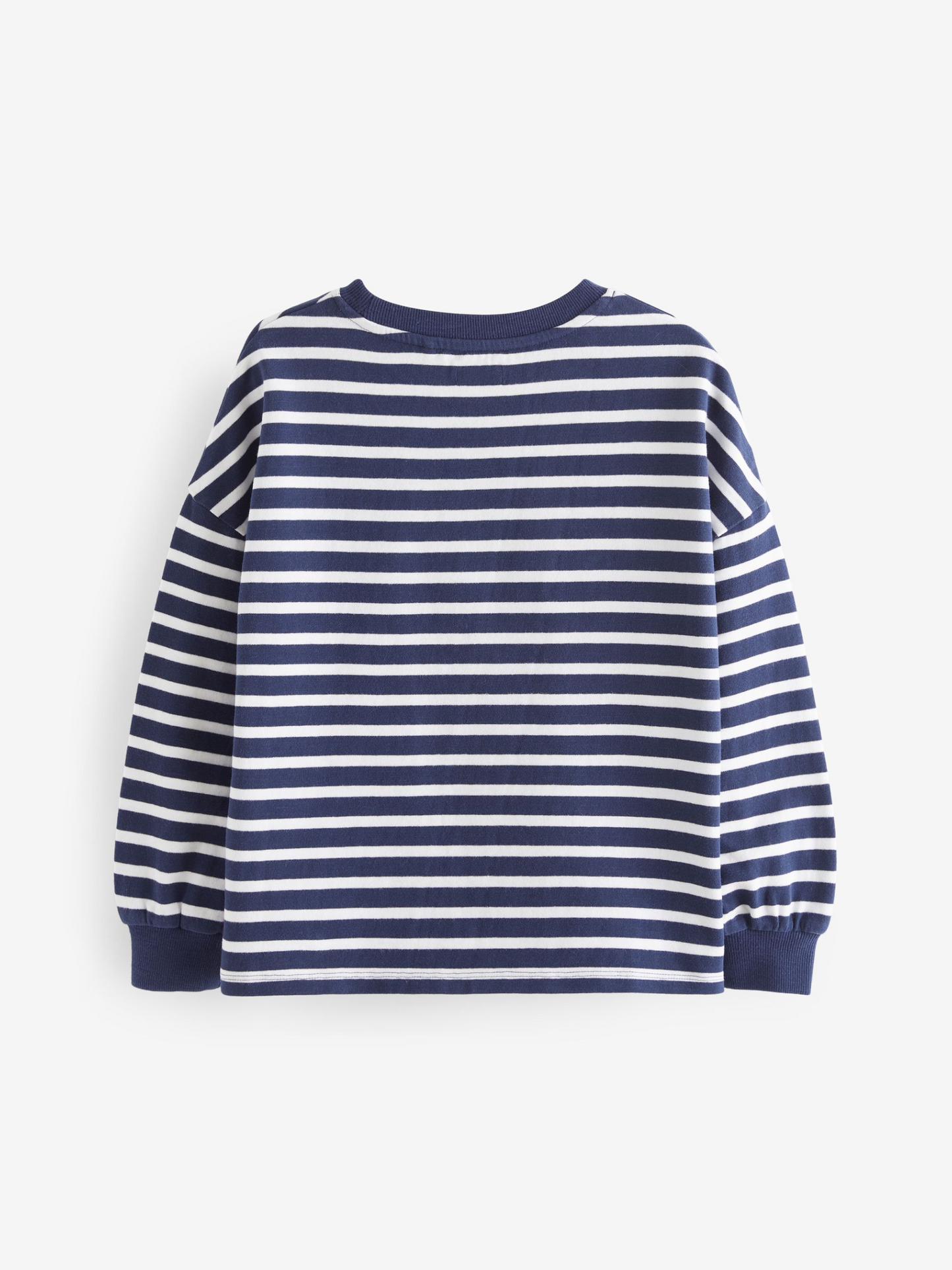 Next Striped Cotton Long T-Shit with Sequin Heart