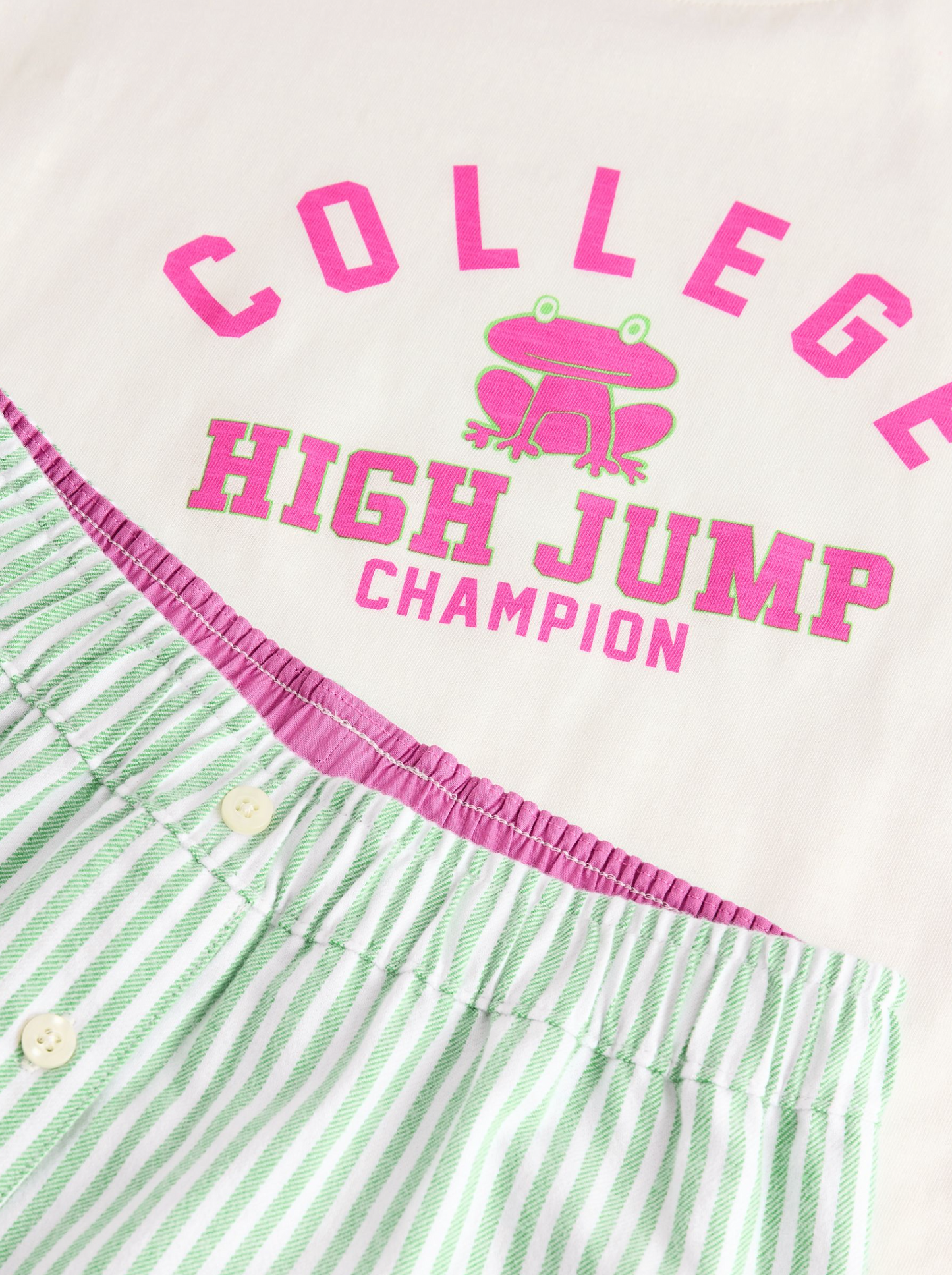 Next  Short Sleeve T-Shirt & Striped Pants Pyjamas