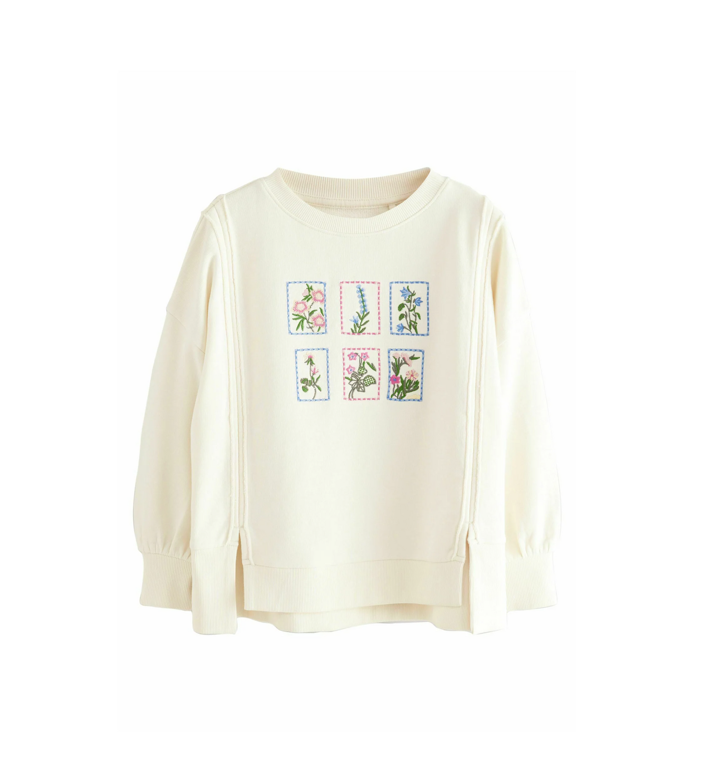 Next Floral Embroidered Oversized Sweatshirt
