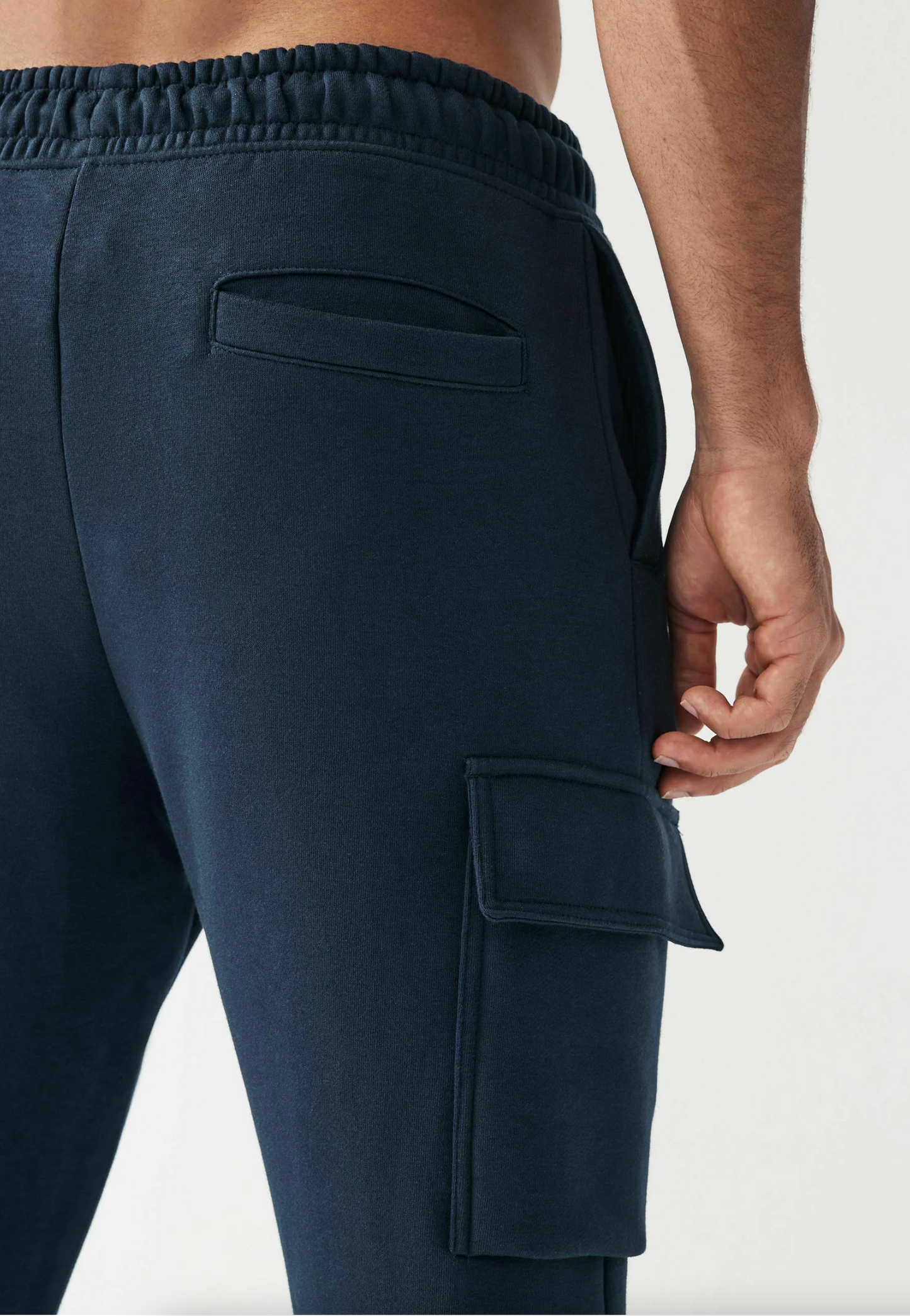 Next Navy Cotton Rich Cargo Jogger/ Men