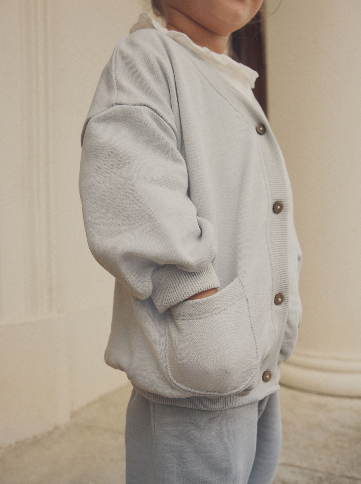 Next Cotton Cardigan, Top & Wide Leg Jogger Set