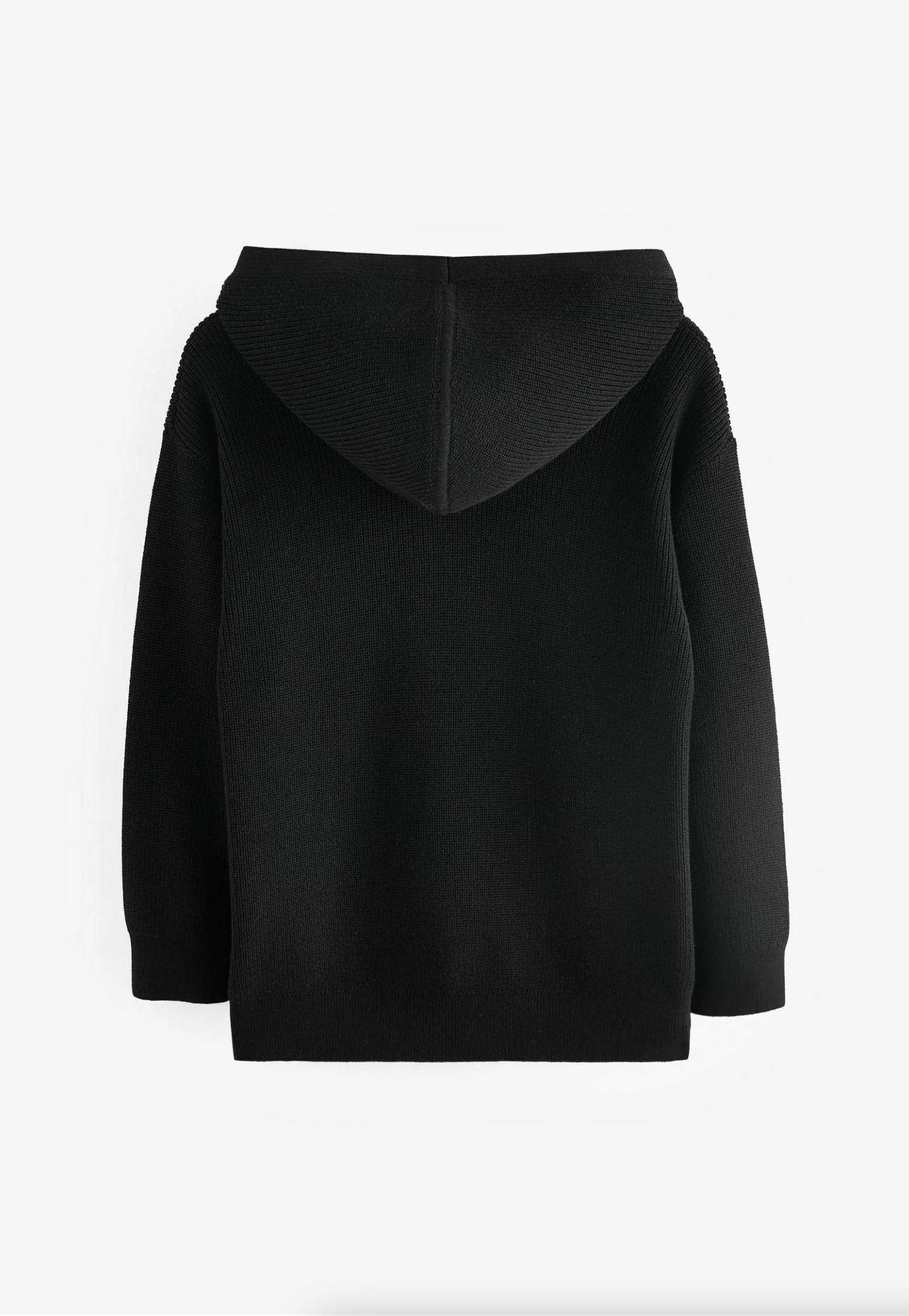 Next Knitted Black Hoodie
