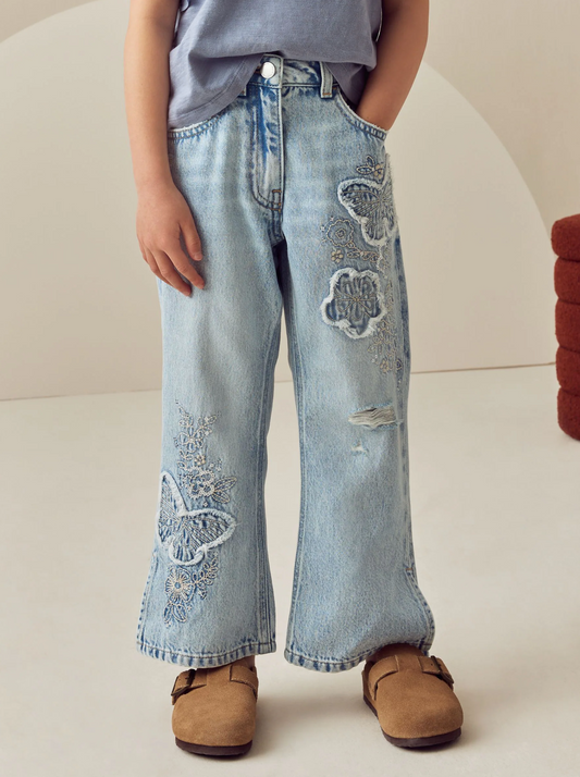 Next Butterfly Embellished Flare Jeans