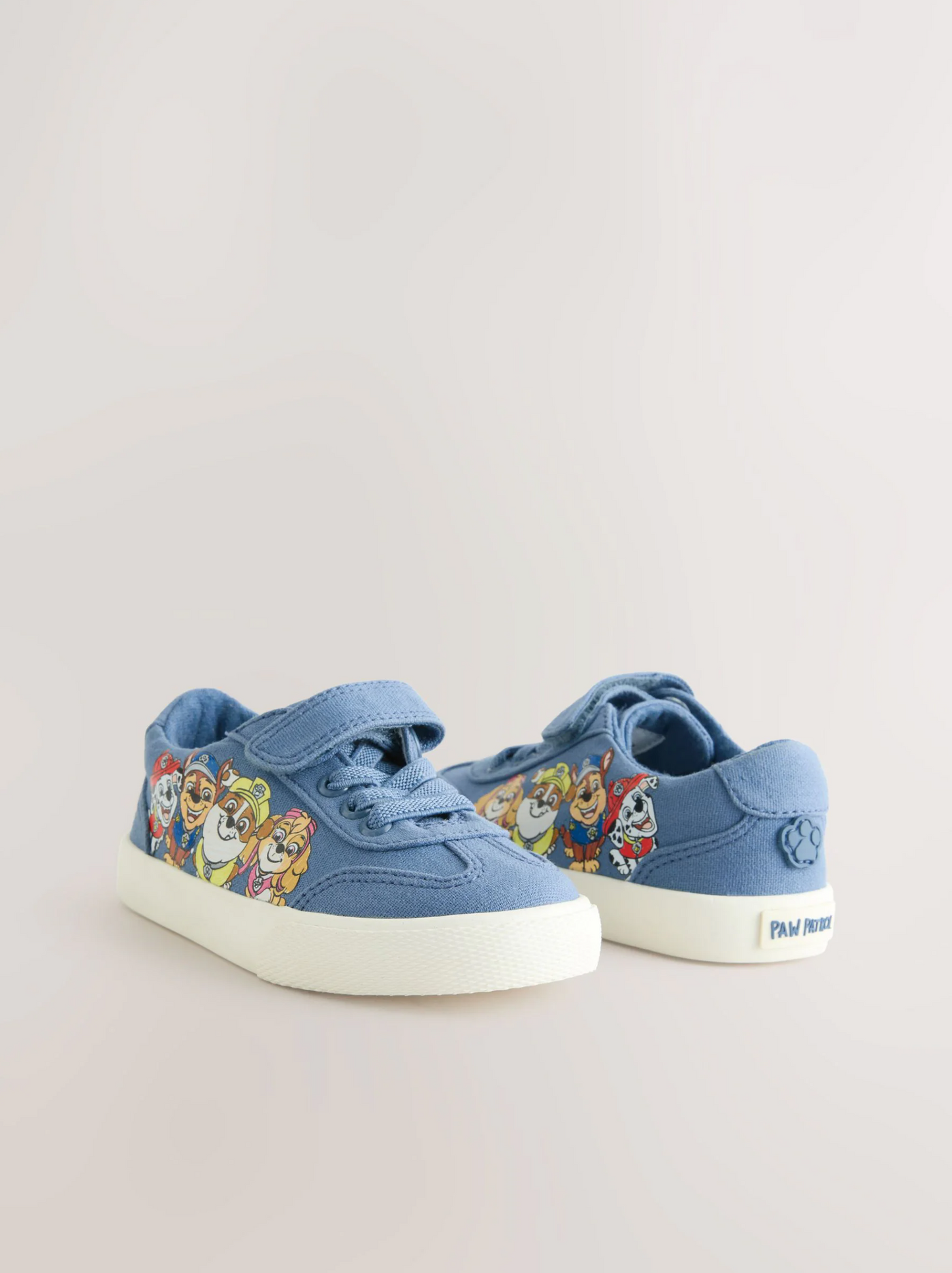 Next Blue Wide Fit Paw Patrol Elastic Lace Trainers