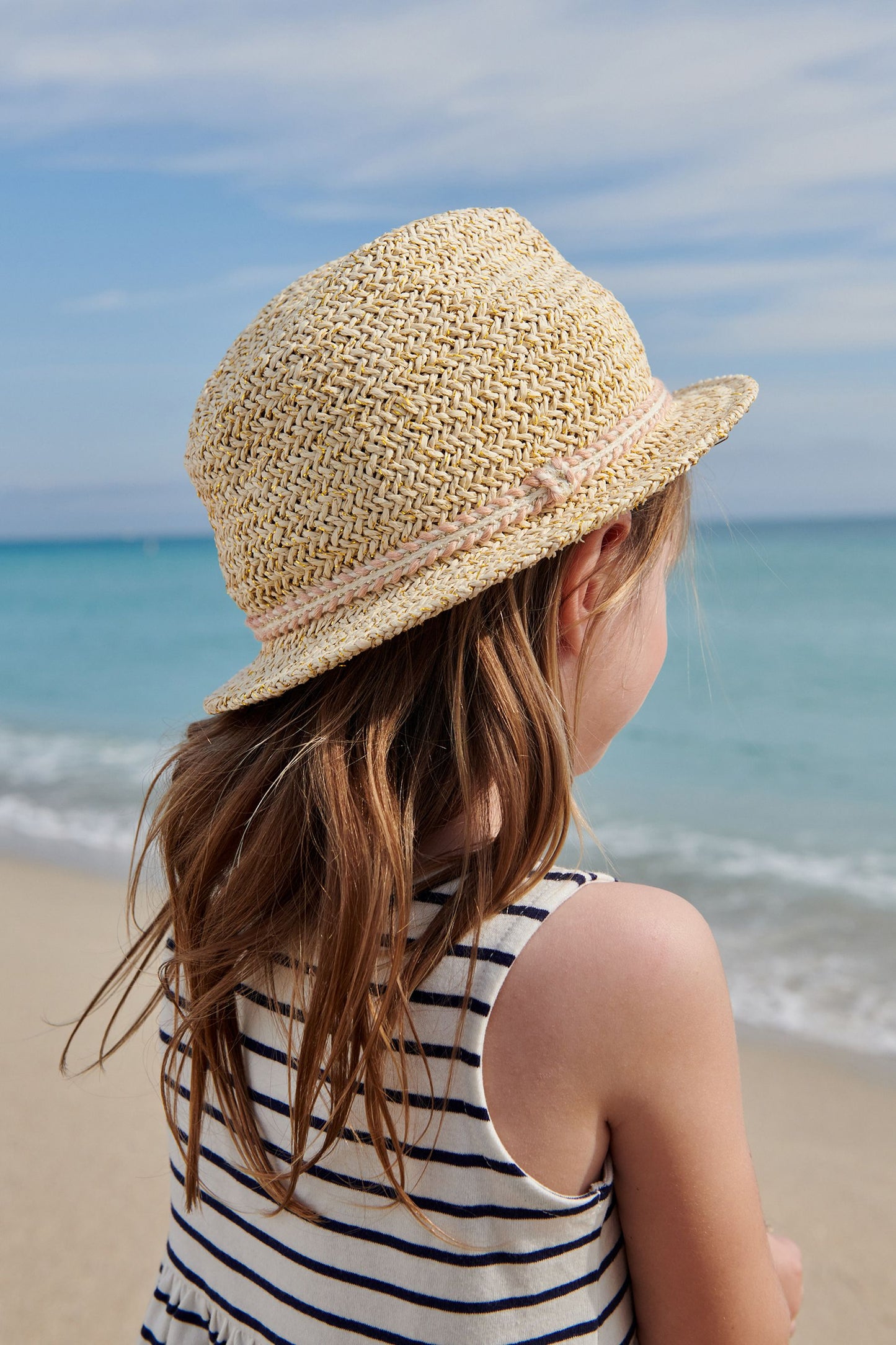 Next Baby Straw Bucket Hat